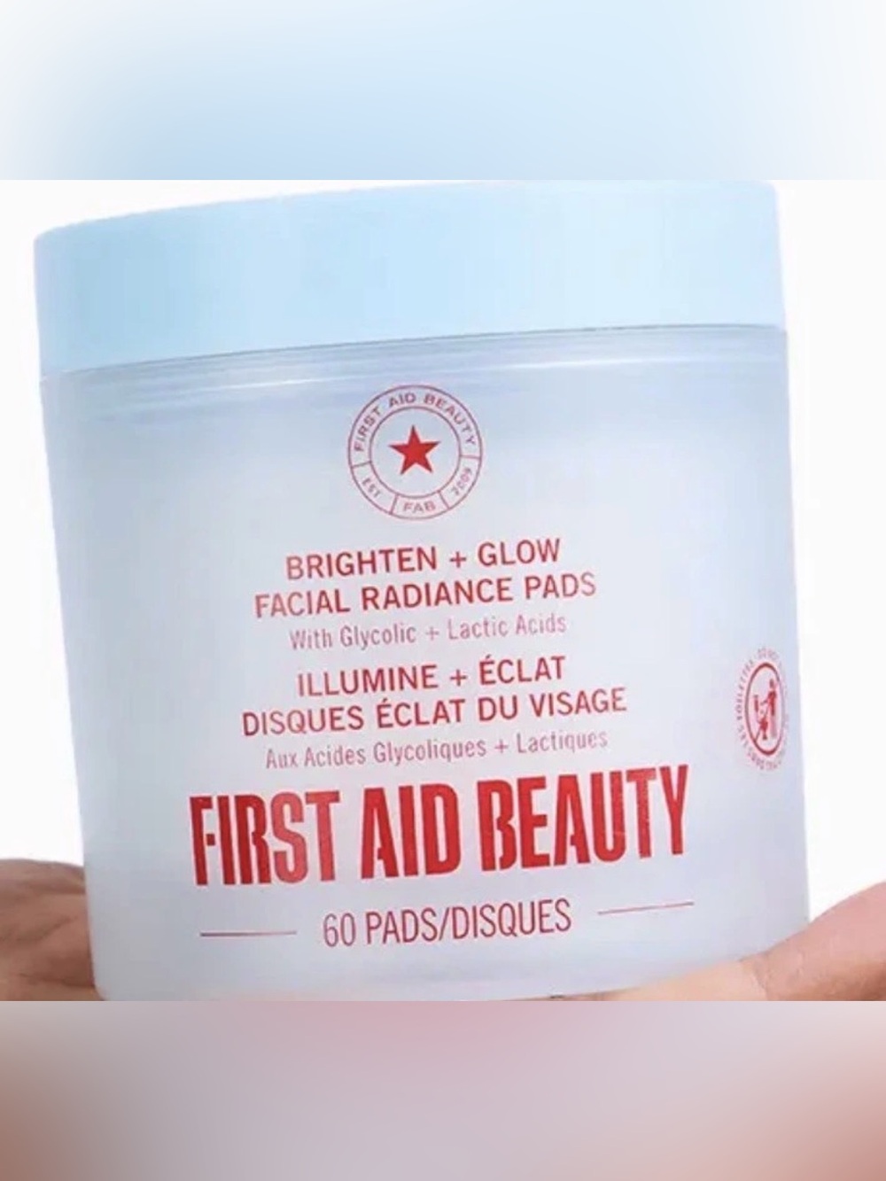 First Aid Beauty Brighten + Glow Facial Radiance Pads 60 Pads NWOB